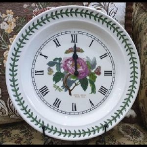 Portmeirion 10” Wall Clock in Shrubby Peony